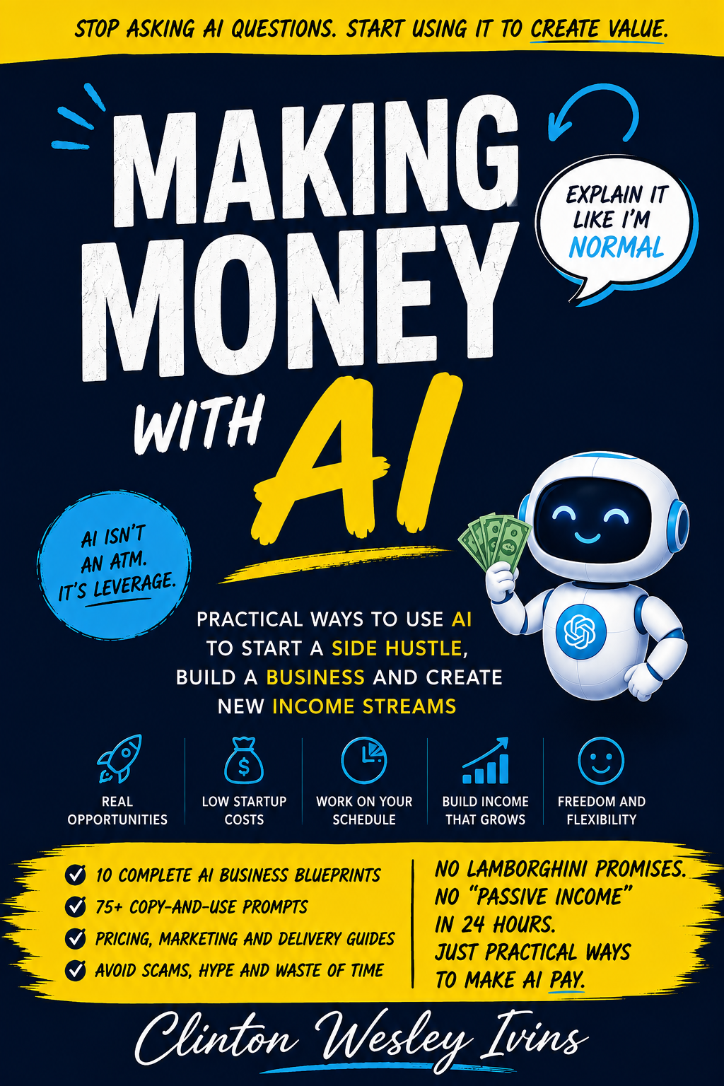 Making Money with AI: Explain It Like I'm Normal book cover